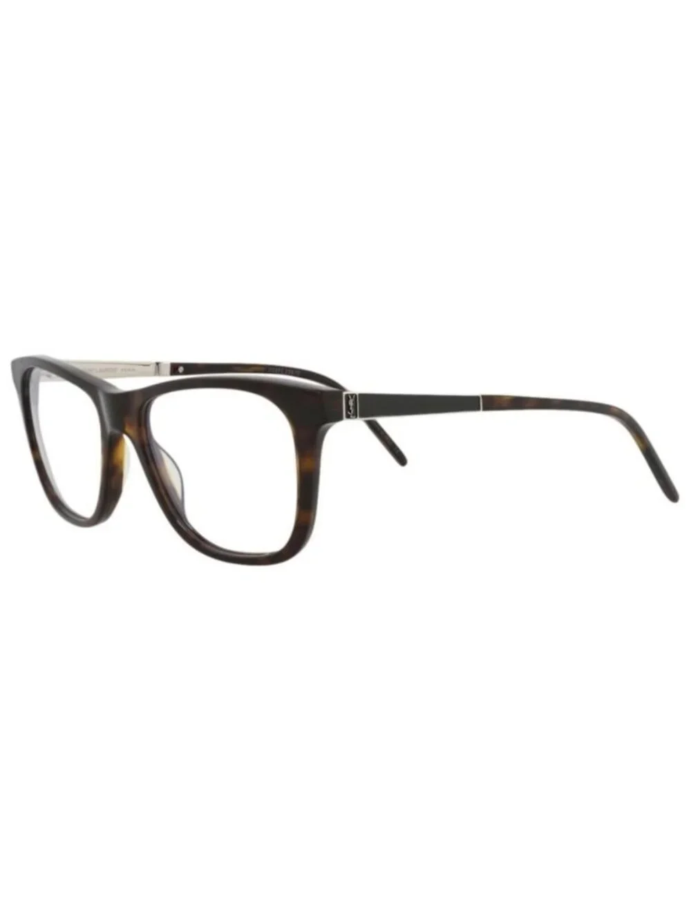 New Saint Laurent Unisex Square/Rectangle Havana Silver Transparent Fashion Desi